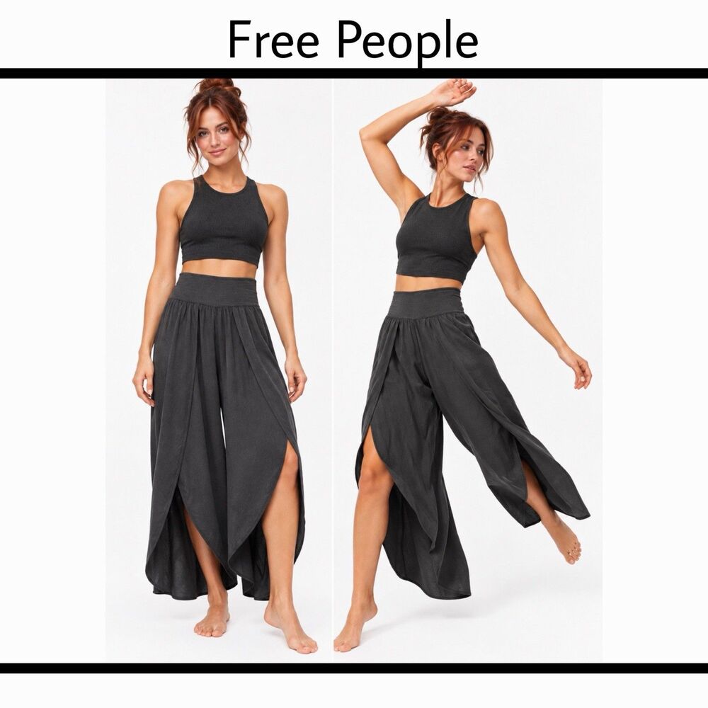 Free People Movement Lyrical Flow Pant Carbon Gray SZ M